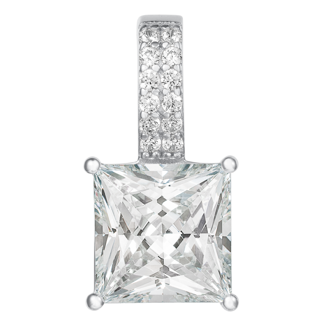 Princess Cut Pendant - Plain